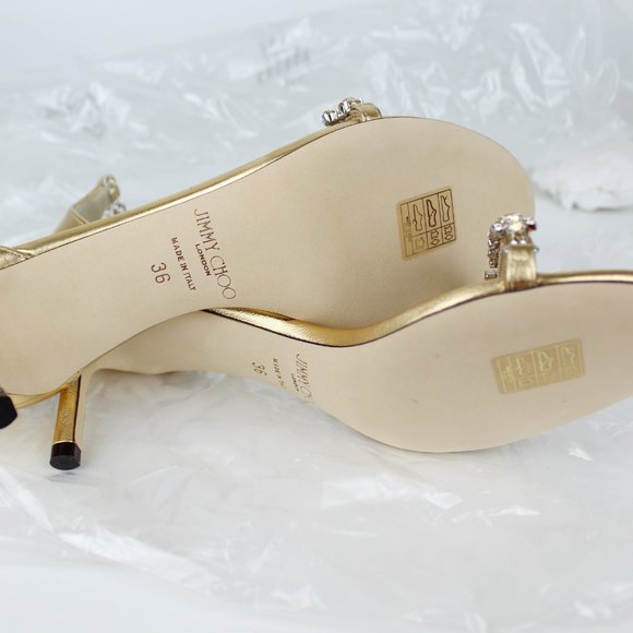 New JIMMY CHOO Shiloh 60 Ankle Strap Sandals - Picture 9 of 10